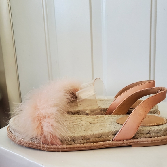 NEW Anthropologie Bill Blass Ostrich Hair size 9.5 - Picture 2 of 9